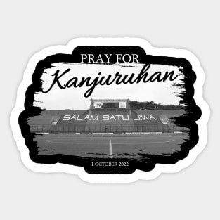 pray for kanjuruhan - tragedy football indonesia Sticker